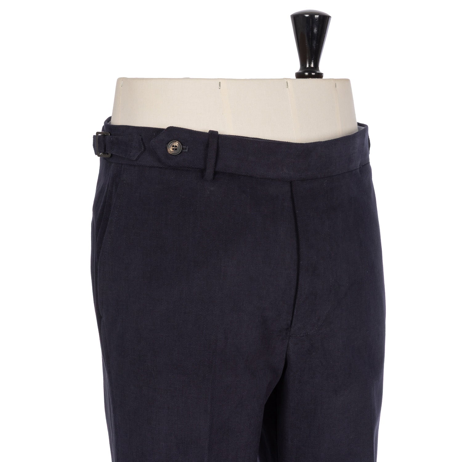 Exclusively for Michael Jondral: Dark Blue Trousers made from English Brushed Cotton Drill - Rota Sartorial